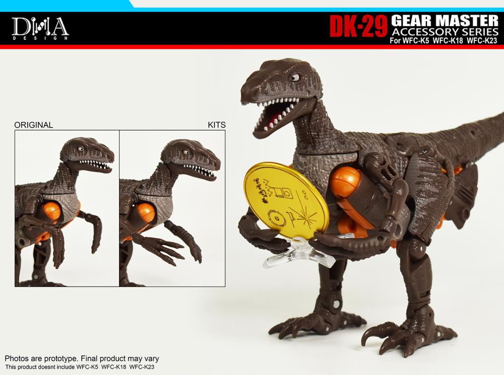 DNA Design DK-29 Gear Master Kingdom Dinobot, More Upgrades Pack